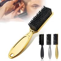 plating beard shaving comb soft dusting clean retro oil hair barber plating brush neck broken hair brush barber accessories