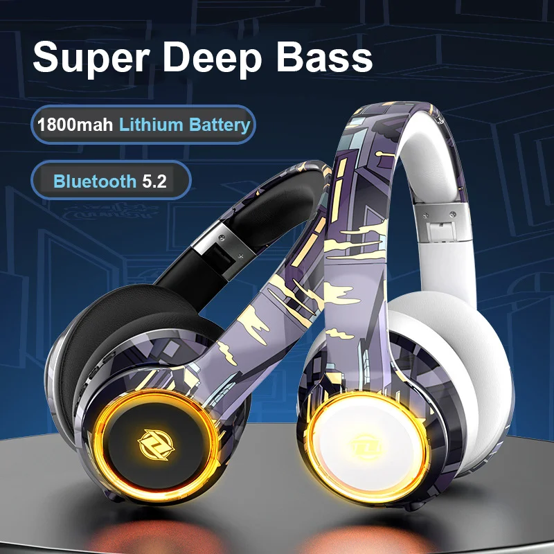 Наушники Беспроводные с поддержкой Bluetooth 5 2 и TF-картой 3 мм