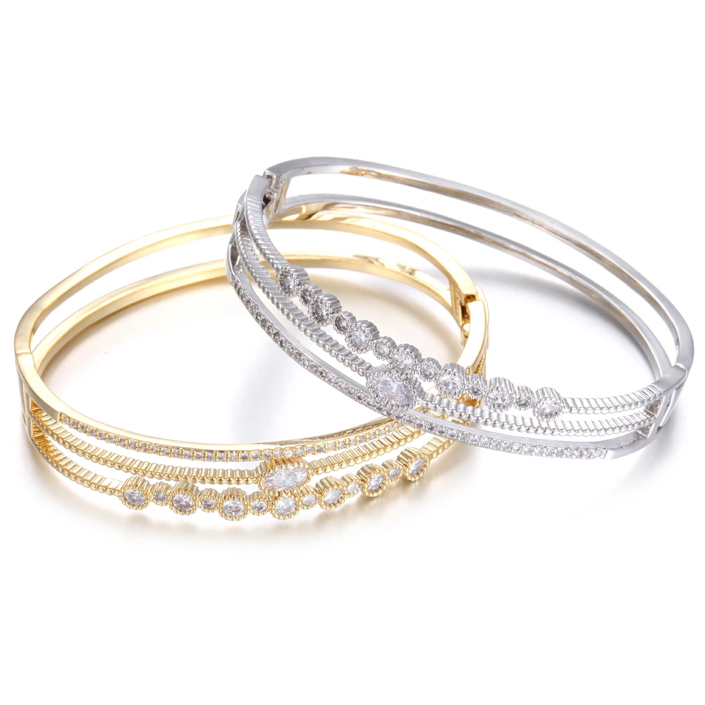 

Women's bracelet, high-quality cubic zirconia plant flower hand jewelry, popular jewelry