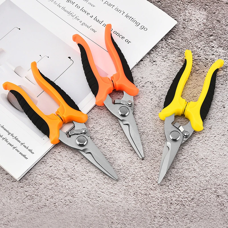 

1PC Stainless Steel Industrial Electrician Iron Scissors Multifunction Manually Shears Groove Cutting Wire And Thin Plate Tools