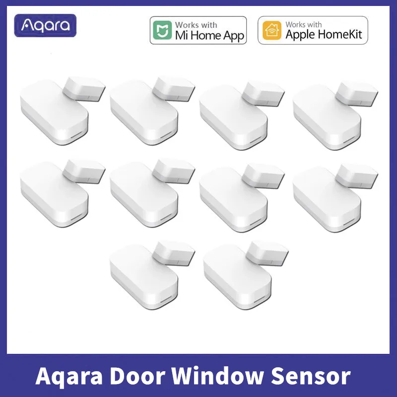 Датчик открытия окон и дверей Aqara ZigBee, Беспроводной сенсор, работает с приложением Mi Home HomeKit
