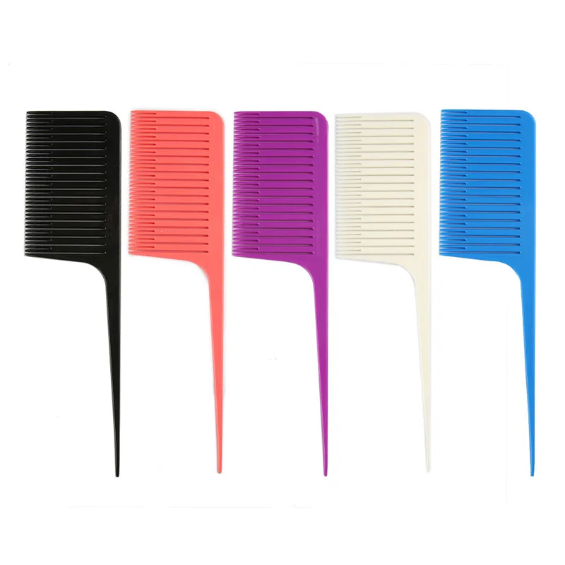 

1PC Profession Dyeing Comb Weave Comb Tail Pro-Hair Dyeing Comb Weaving Cutting Combs Hair Brush For Hairdressing