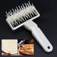 3 size pizza rolling pin punch pastry roller pin biscuit dough pie hole embossing dough roller pizza tools kitchen accessories