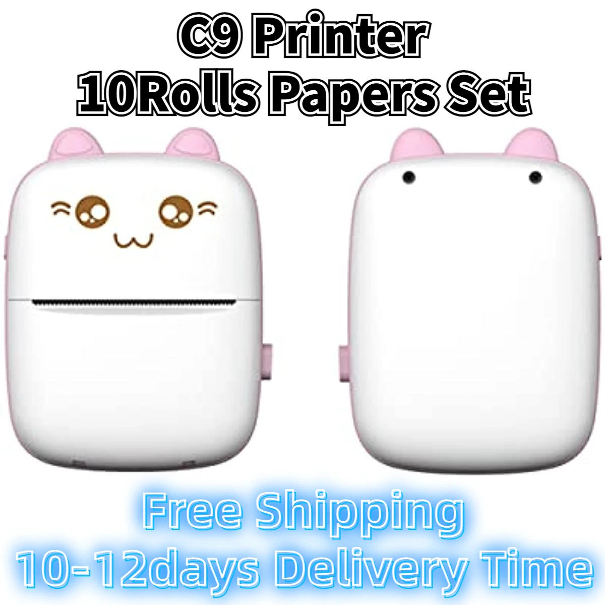 

Mini Thermal Printer Pocket Label Photo Maker with Thermal Paper For Smart Phones Travel List Study Note Work Inkless Printing