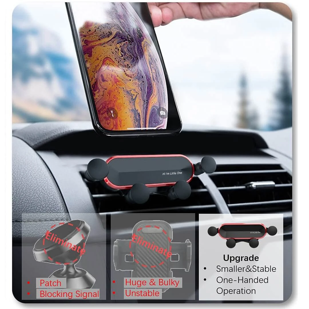 Универсальный гравитационный автомобильный держатель Schitec для телефона с