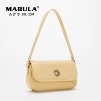 mabula brand design small clutch handbag for women simple faux leather underarm shoulder purse fashion square flap crossbody bag