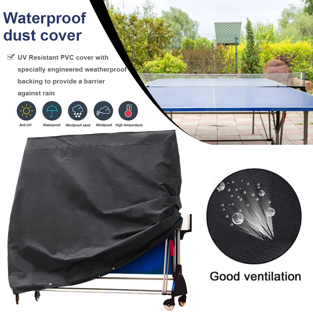 

Outdoor PingPong Table Cover Weatherproof Storage Cover UV Protection Table Tennis Sheet Furniture Case For Indoor Outdoor