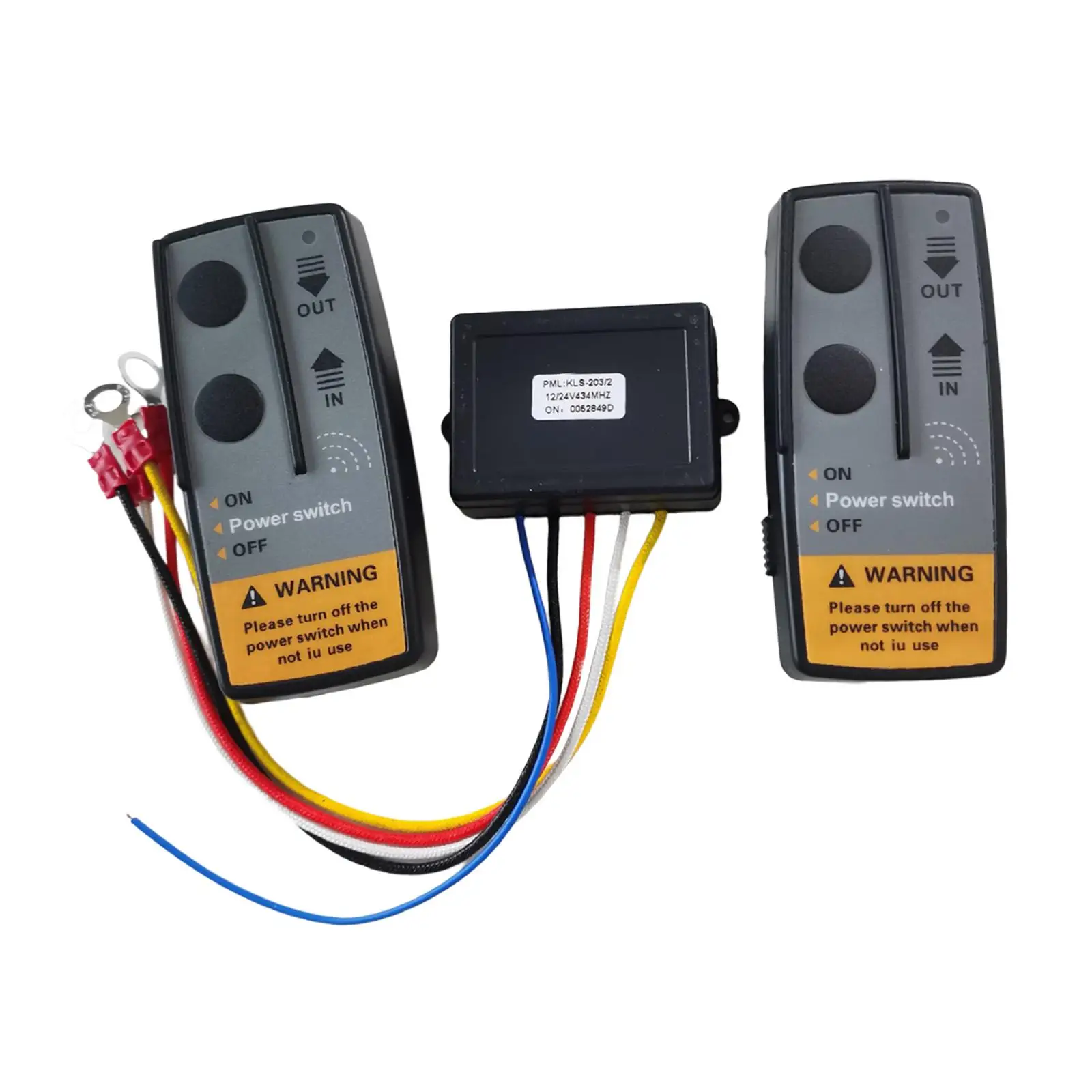 

Wireless Winch Remote Control Kit Replacement with Indicator Light Recovery Wireless Winch Remote Control for Off Road