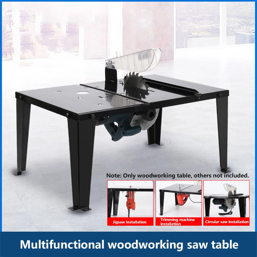 Multifunctional Woodworking Workbench High-quality Stainless Steel Work Table Household Portable Woodworking Saw Table