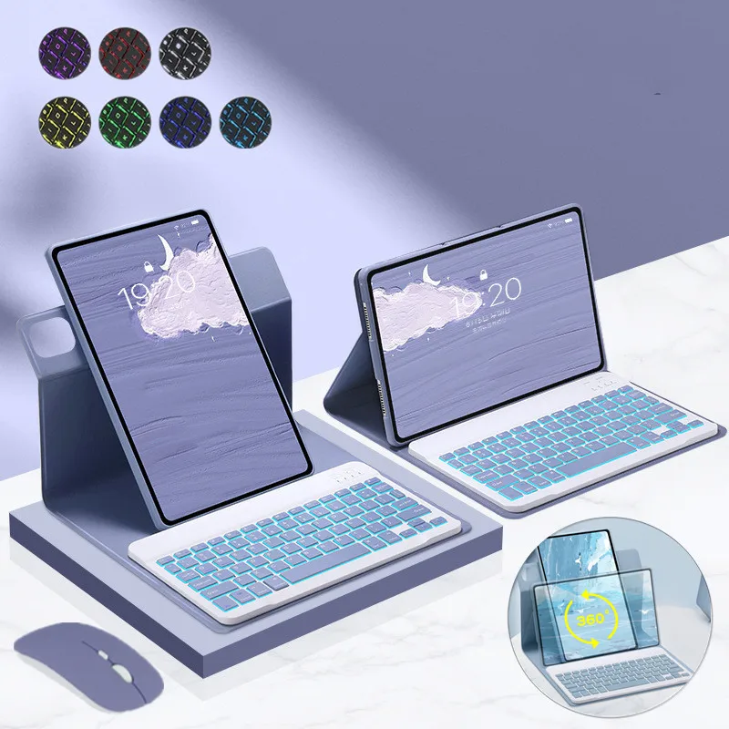 

Keyboard Case for Mi Pad 5 Cover 360 Rotation Backlit Keyboard for Xiaomi Pad 5 Pro Mi Pad 5 11'' Teclado Spanish Russian French