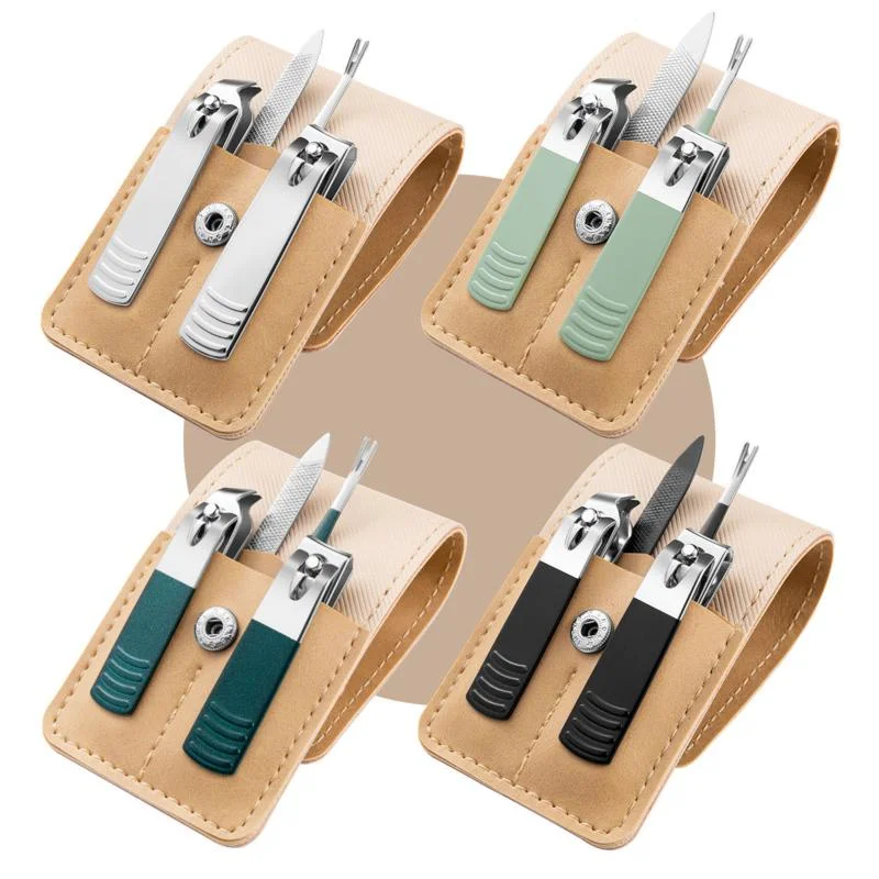 

4pcs Professional Nail Clipper Set Portable Nail Scissors Stainless Steel Manicure Pedicure Tool Fingernails Toenails Care Tool
