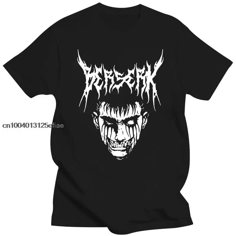 

NEW Men Dark Berserk Anime T-shirt Male Short Sleeve Manga Tshirt Featured Breathable Oversized Pattern Print Cotton Casual Tees