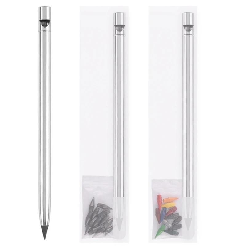 

Двойной карандаш для письма Eternal Inkless Pencil Неограниченный карандаш для письма с гелевой ручкой Вечный карандаш для P9JD