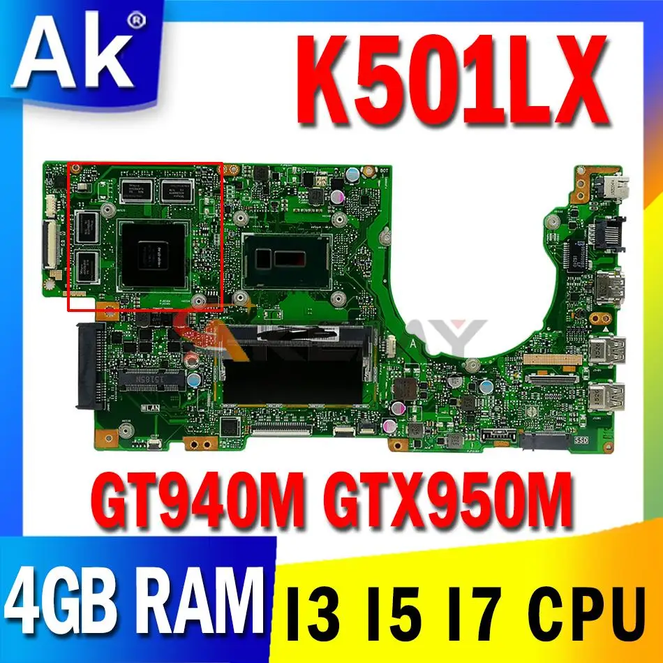   K501LX   ASUS A501L V505L K501LX K501LB K501L K501    GT940M GTX950M I3 I5 I7  4  