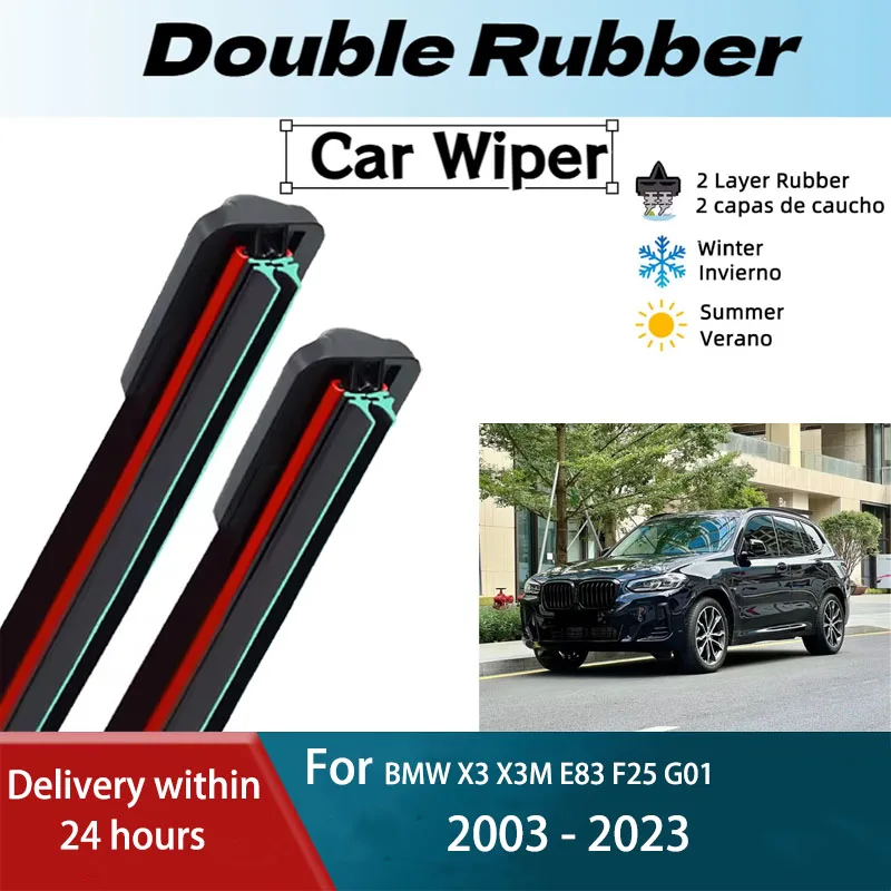 

Левые передние и задние щетки стеклоочистителя для BMW X3 X3M E83 F25 G01 2003-2023 аксессуары для окон ветрового стекла 2005 2011 2018 2020