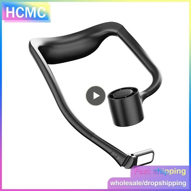 

Hanging Mini Sports Fan Abs Silicone Strong Wind Adjustable Air Cooler Long-lasting Battery Life Low Power Consumption 440g