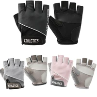 1pair half finger fitness gloves high elasticity breathable anti slip bodybuilding cycling weightlifting gloves s m l for woman