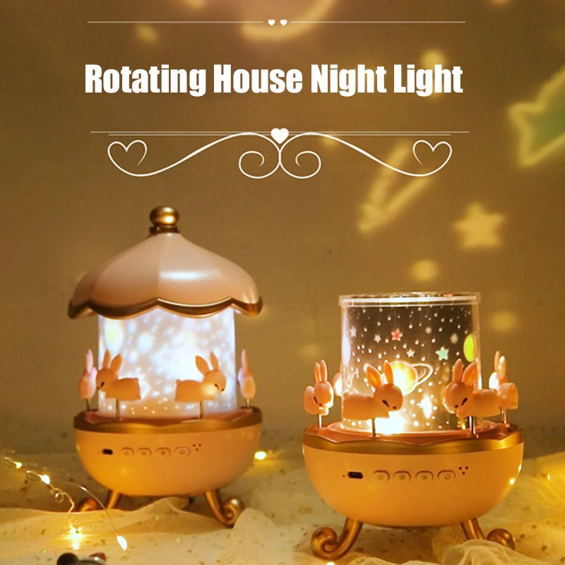 

Night light Lamp Projector Starry Sky Night Light Projector USB Rechargeable for Kids Children Bedroom =