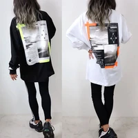 2022 new spring hoodie women loose printed casual long sleeved hoodies autumn female tops blouse fashion pullover long t shirts