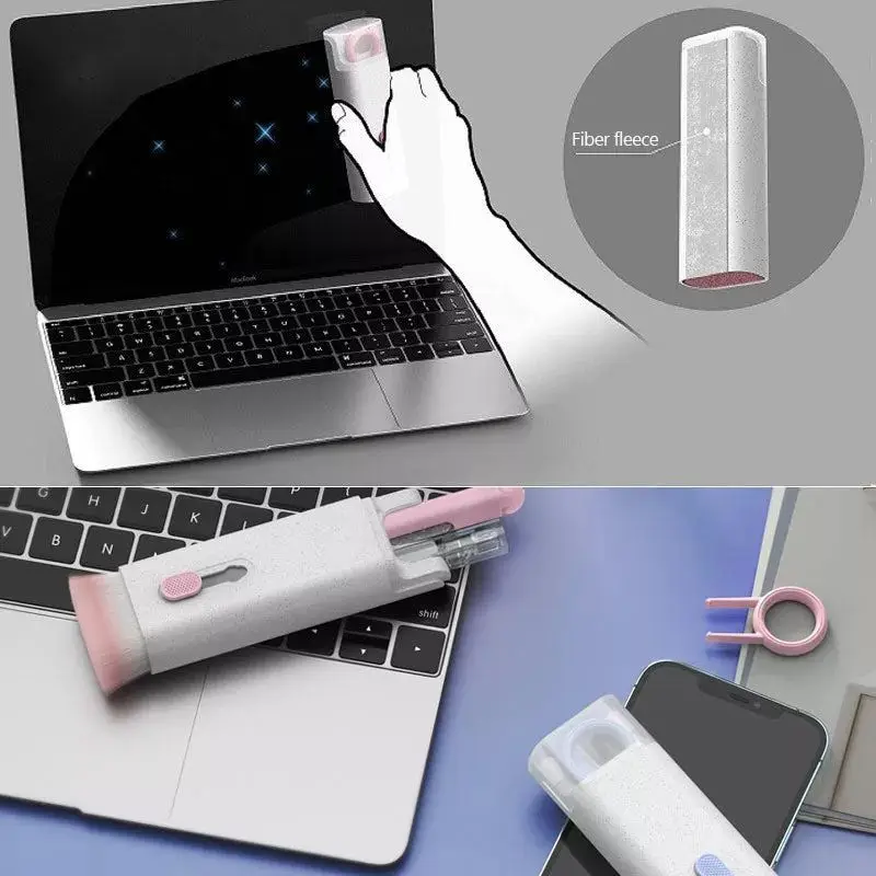 

7-in-1 Computer Keyboard Cleaner Brush Kit Earphone Cleaning Pen For Headset IPad Phone Cleaning Tools Cleaner Keycap Puller Kit