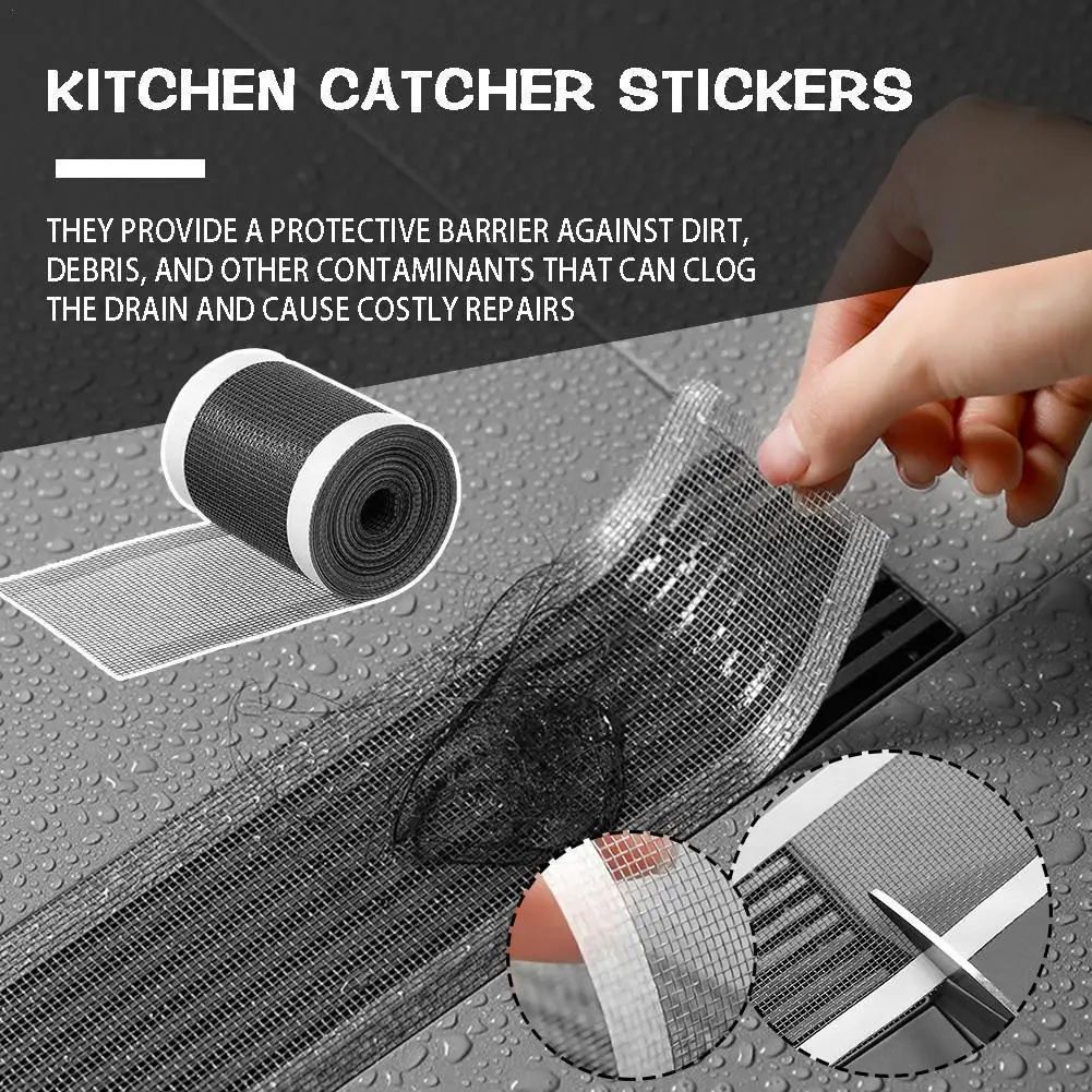 

Strainer Kitchen Sink Sewer Outfall Stopper Bathroom Disposable Shower Drain Stickers Filter Hair Catcher Floor Mesh T1X4