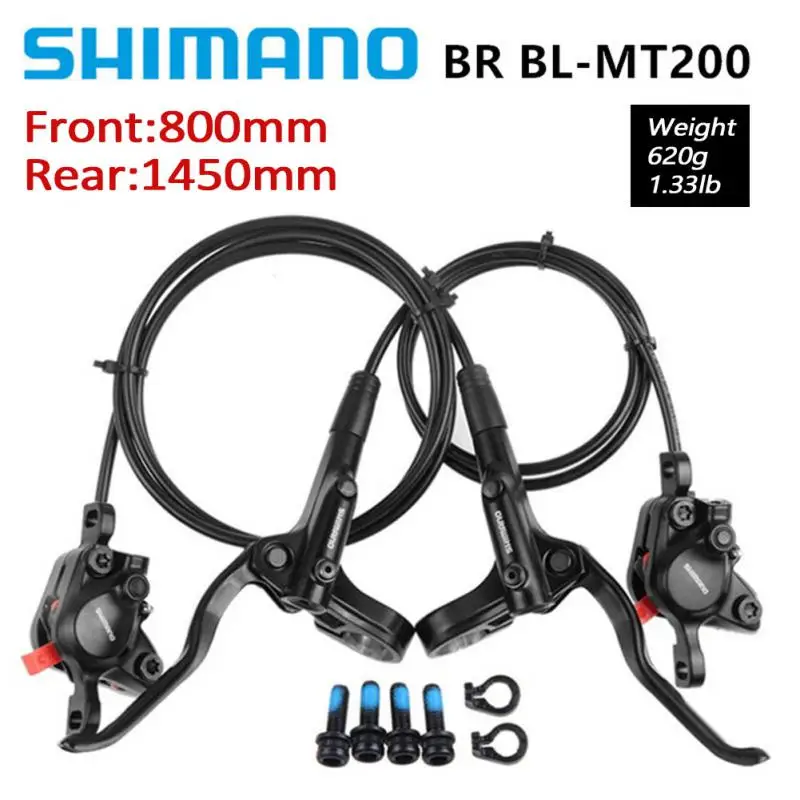 

Тормоз Shimano MT200 BL BR Для электровелосипеда, гидравлический дисковый тормоз для горного велосипеда, левый, передний, правый, задний тормоз MT315, ...