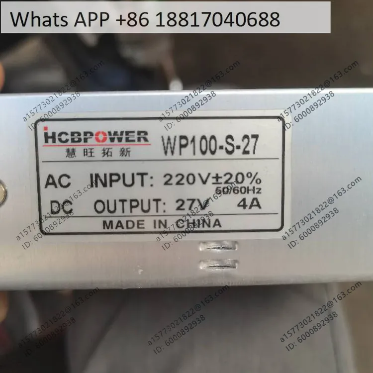 Фото Импульсный источник питания WP100-S-27, выход 27В 4А, промышленный, для лифтов и пожарных систем №2
