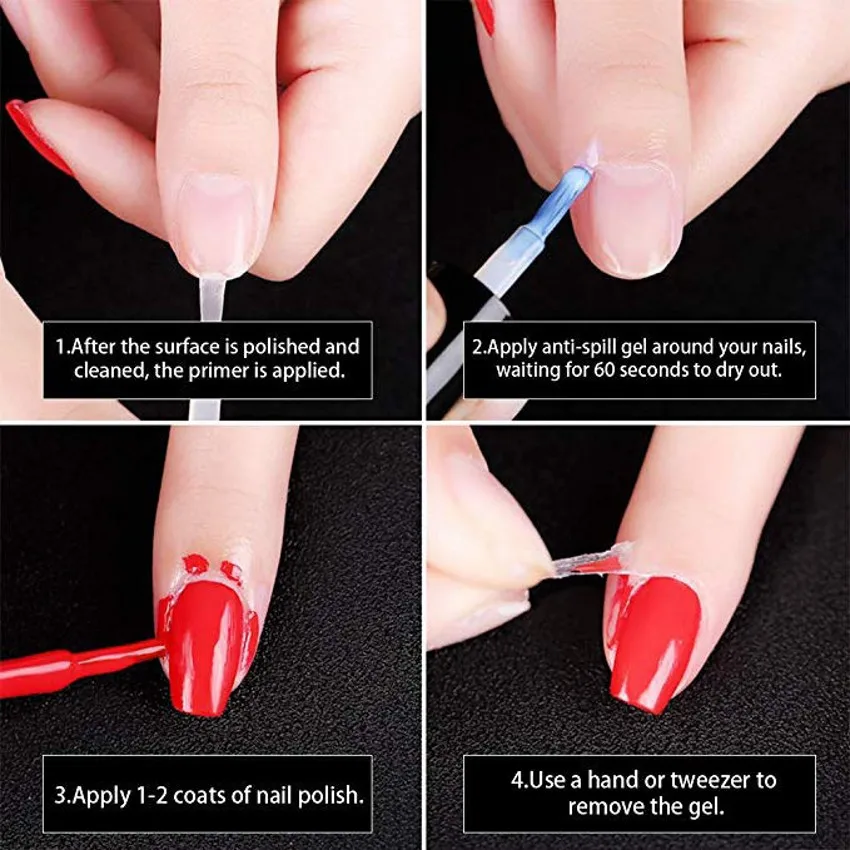 Антипереливной клей для ногтей жидкий латекс увлажняющая лента Уход за кожей