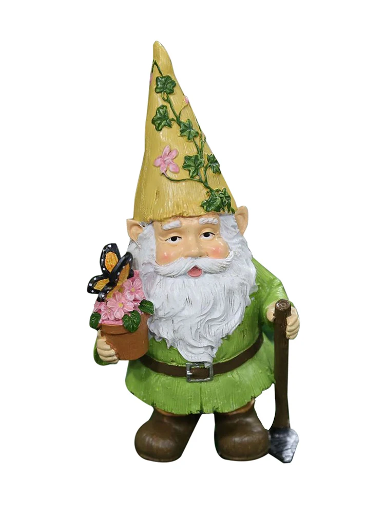 

Микро ландшафтное украшение для сада, искусственная смола, садовые фигурки ручной работы, Клаус, карлик, скандинавский карлик, эрект, гном