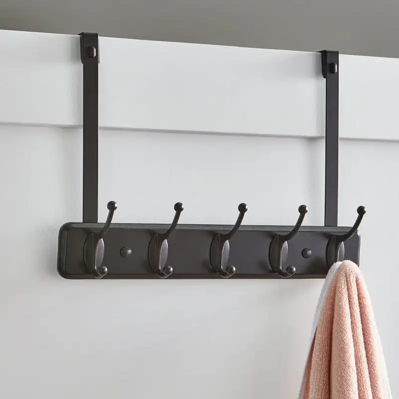 

Rail Hanging Organizer, Espresso Wood and Oil-Rubbed Bronze Espresso distributor 커피바스켓 브러쉬 Coffee tamper Barista