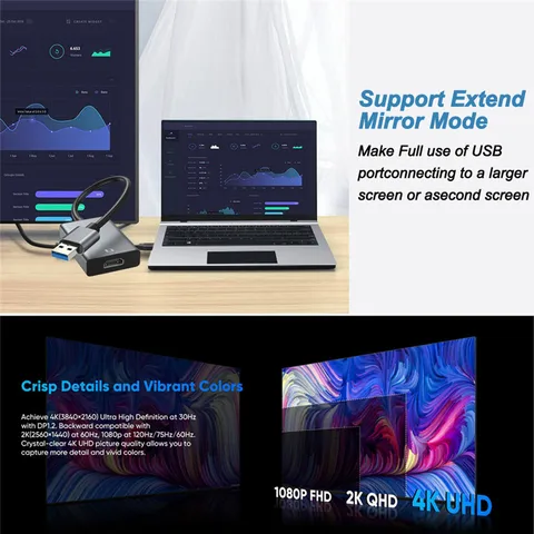 KEBIDU USB к HDMI адаптер 1080p