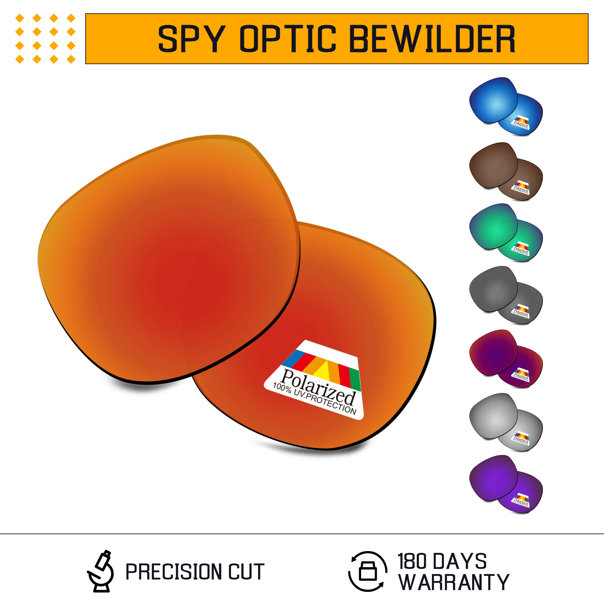 Сменные поляризационные линзы Bwake для оправы солнцезащитных очков Spy Optic Bewilder —