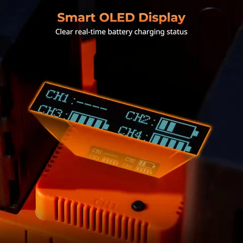 SmallRig 4-канальное зарядное устройство для камер с аккумуляторами NP-F970