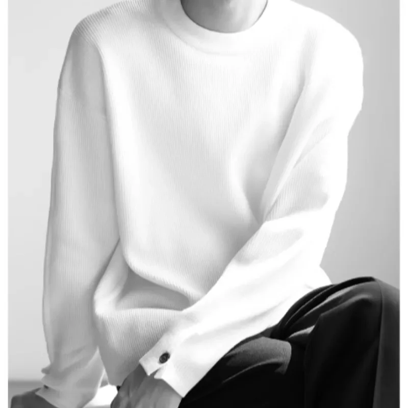 Мужской свитер в Корейском стиле трикотажная куртка с круглым вырезом Модный