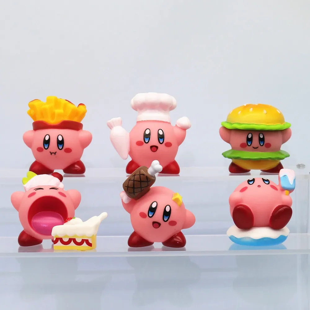 Набор Фигурок Аниме Kirby — 6 Милых Мини-кукол Для Декора Детей Идеально Подходит