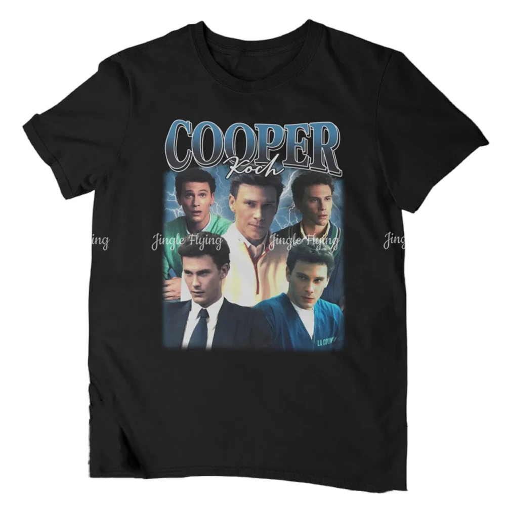 Винтажная футболка Cooper Koch Bootleg рубашка с американским актером из фильма ужасов в