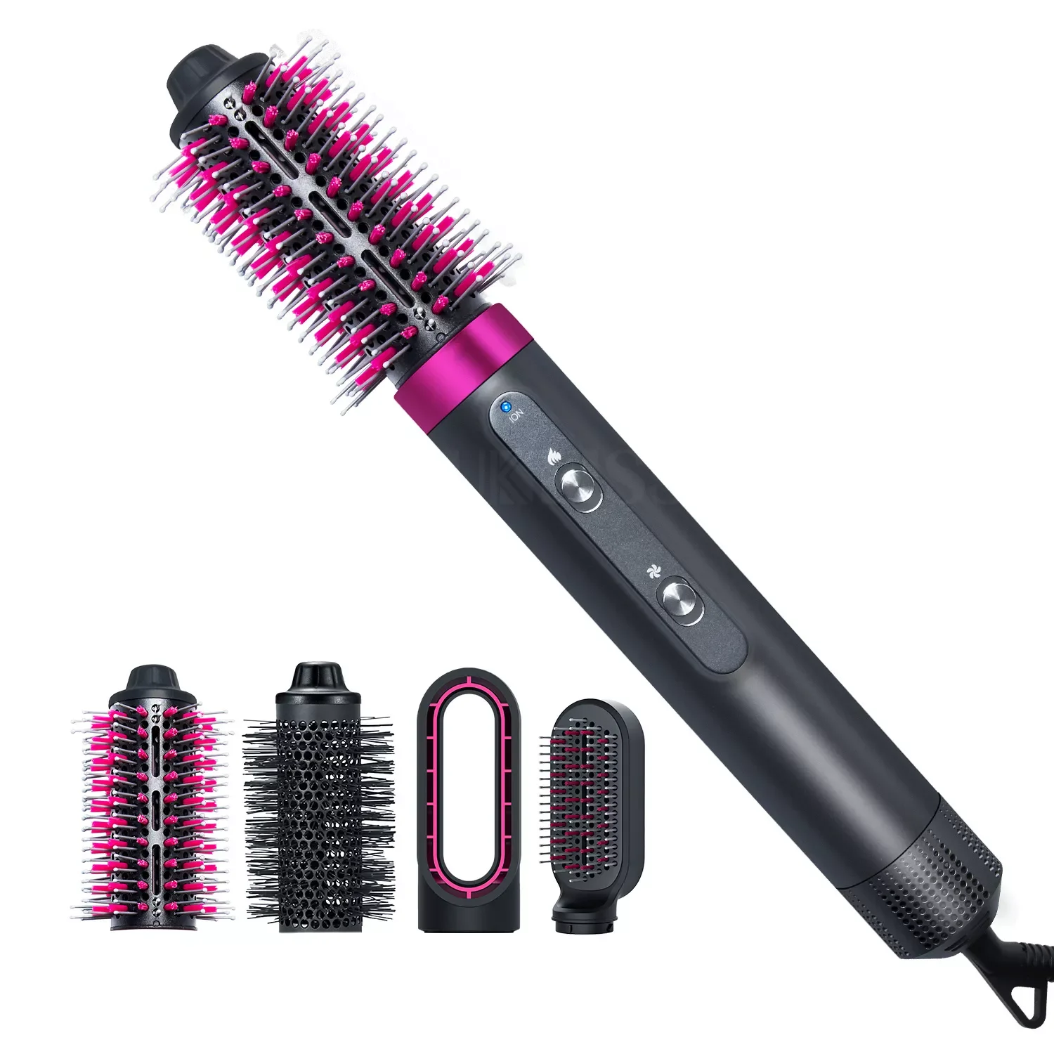 

NEW2023 Negative Ion Hair Dryer Brush 4 In 1 Mutifunctional Hot Air Brush Hairdryer Hairbrush Blow Dryer Comb Curling Iron
