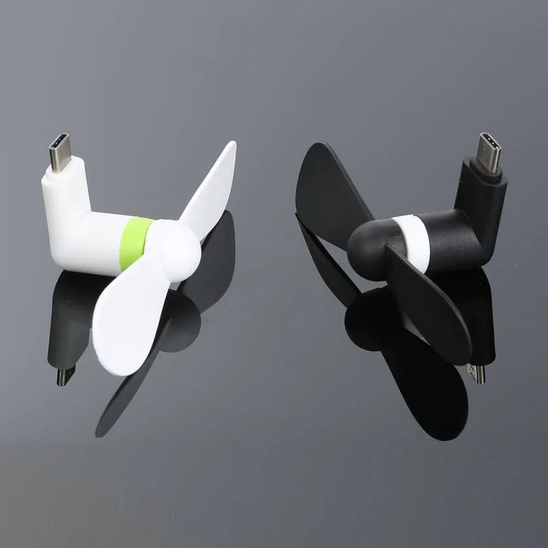 

Mini Electric Phone Fan 3.1 Type C Port Portable Micro USB Cooling Fan Mute Mini Cooler For Mobile Android Cell Phone USB