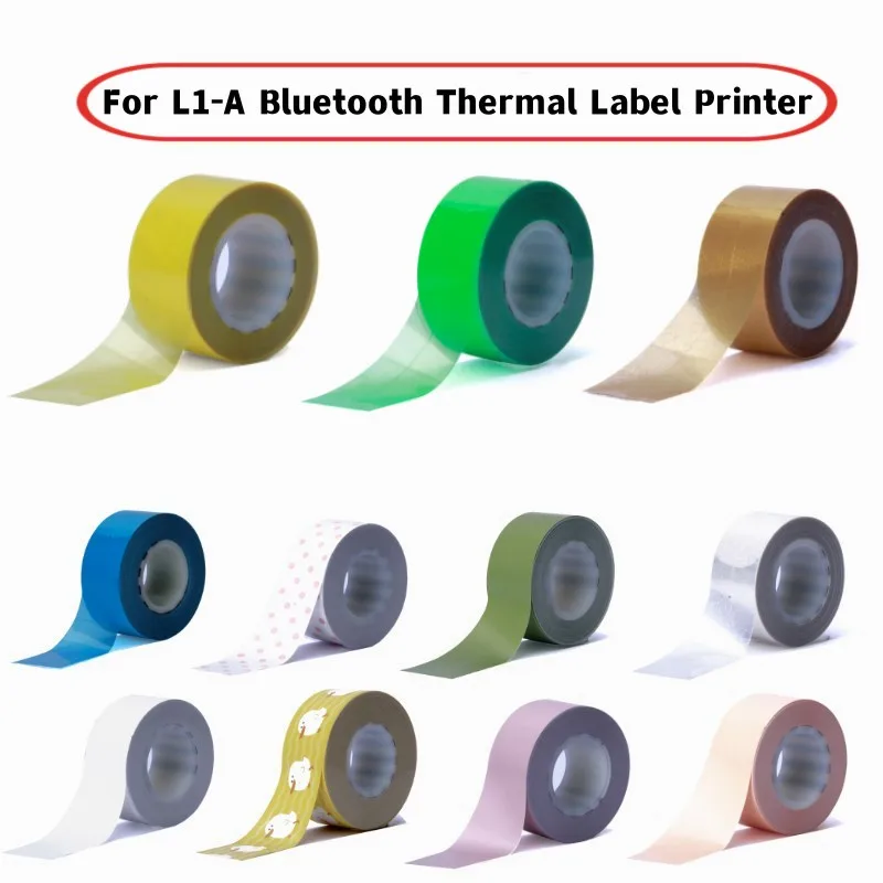 

16mm*4m Label Tape For MakeID Bluetooth Thermal Label Printer L1-A Handheld Portable Mini Sticker Convenient And Swift