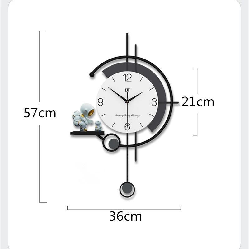 Большие Современные часы космонавта гостиная роскошные украшение для дома