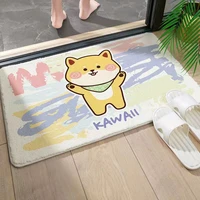 cute dog bath mat ins cartoon soft entrance doormat for friends rug home carpet living room bedroom kitchen bathroom door mat
