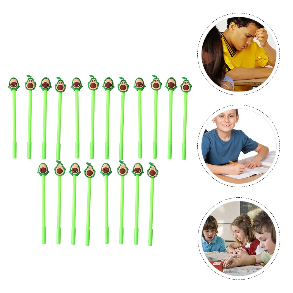

Penkawaii Supplies School Cute Pens Writing Students Forblack Marker Roller Ink Cartoon Fruit Avocado Stationary