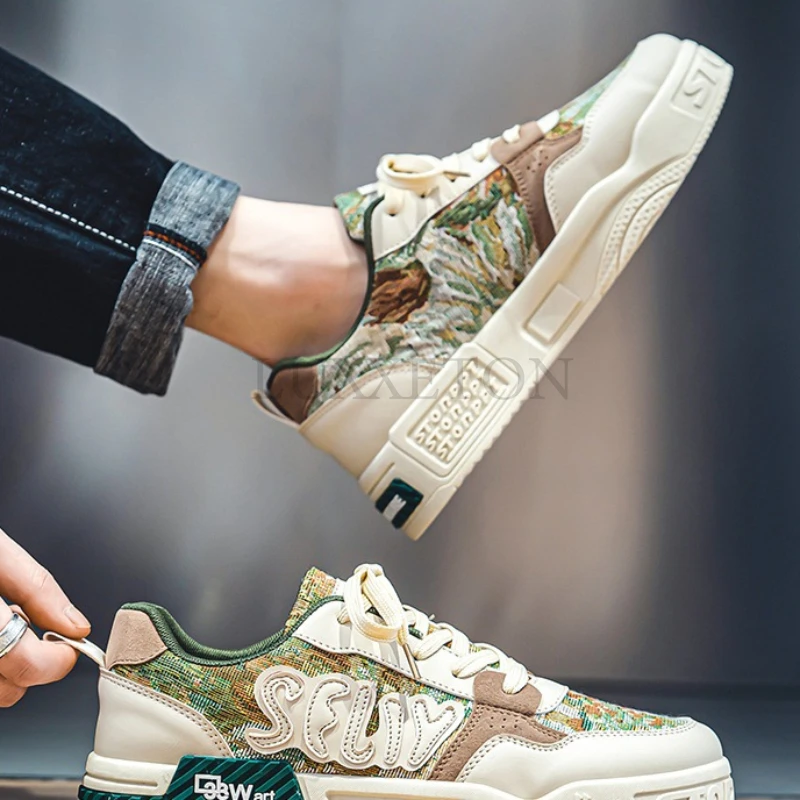 Мужские Дышащие Летние Повседневные Кроссовки Легкая Прогулочная Обувь Со