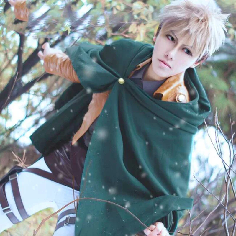 Фото CyAnime Attack on Titan плащ куртка Shingeki no Kyojin костюмы для косплея Эрен Легион накидка пальто Хэллоуин Рождественский костюм ткань №2