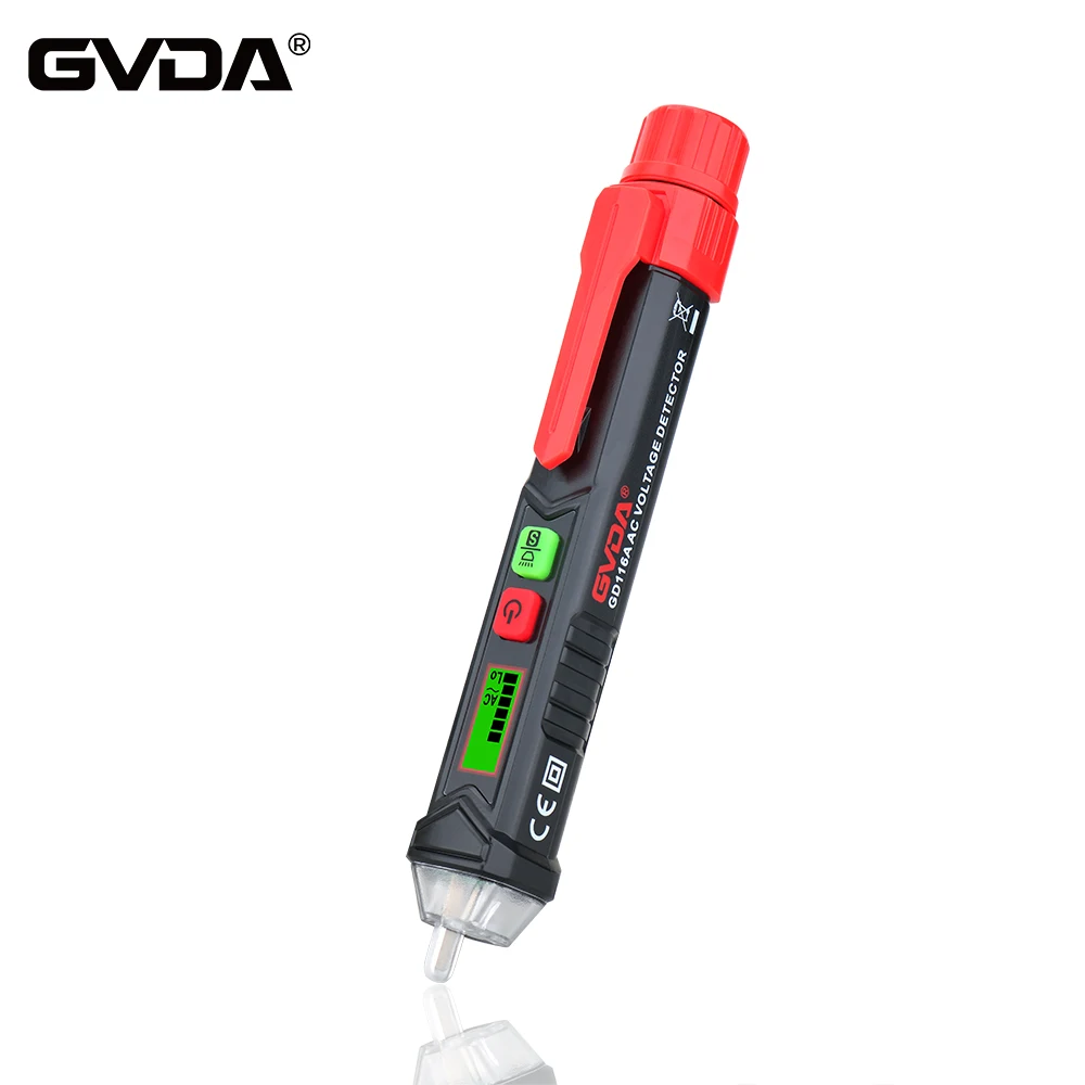 

GVDA Intelligent Non-contact Alarm AC voltage detector meter Smart Tester Pen 12-1000V Current Electric Sensor Test Pencil