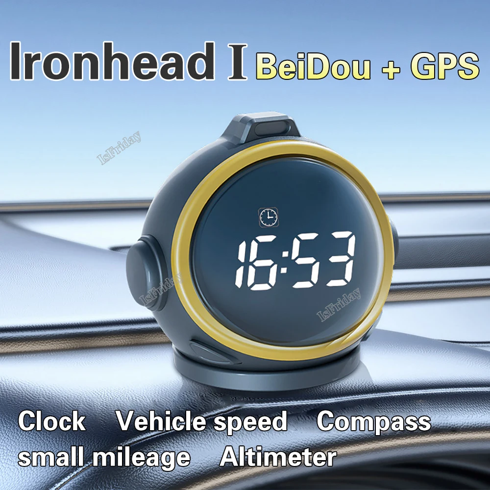 

Car HUD Car Clock Hub Head Up Display Beidou GPS Speed Code Meter Altimeter Compass Small Mileage USB For All Cars