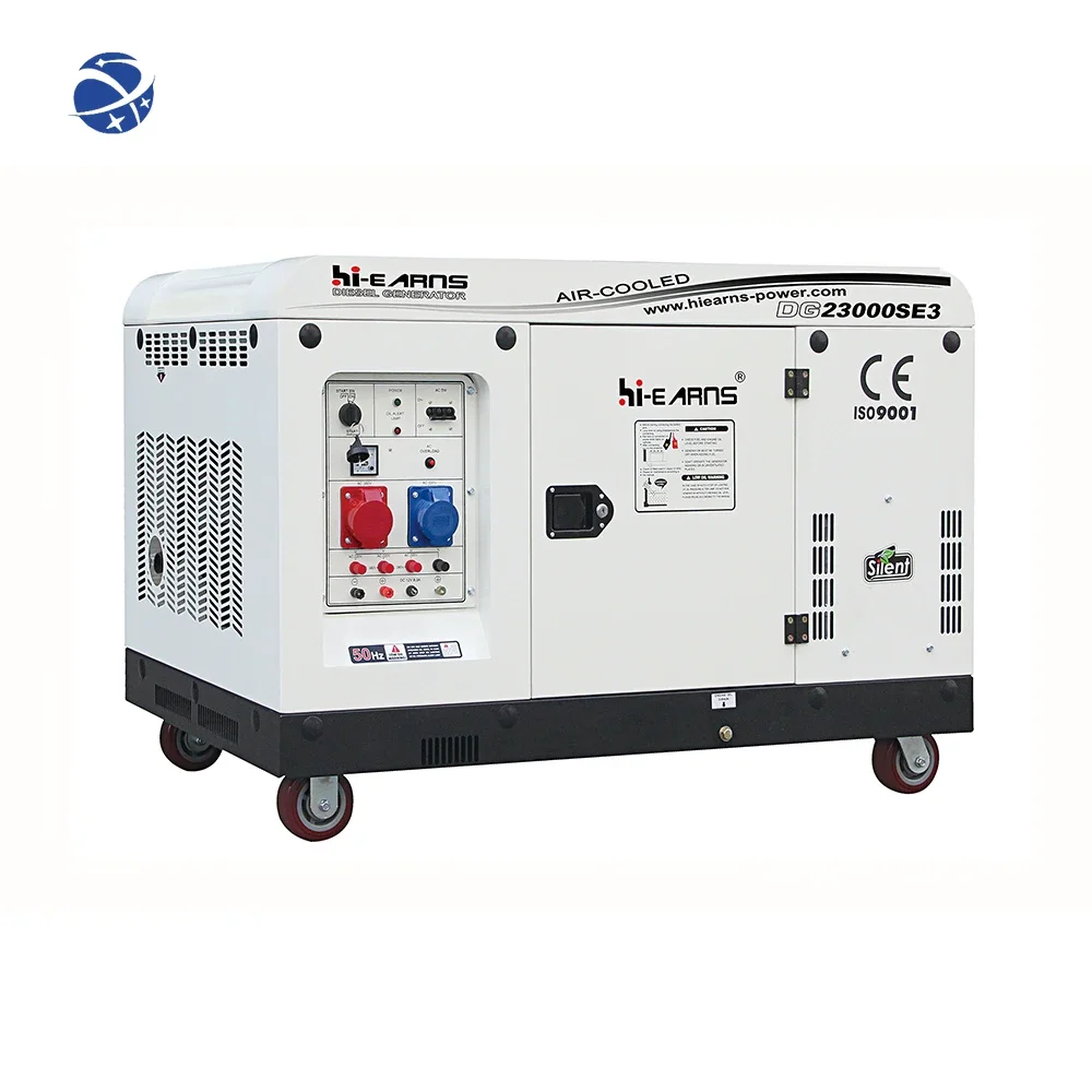 # YUNYI новая модель 20KVA 22KVA 16KW бесшумный трехфазный 2V98 двухцилиндровый дизельный