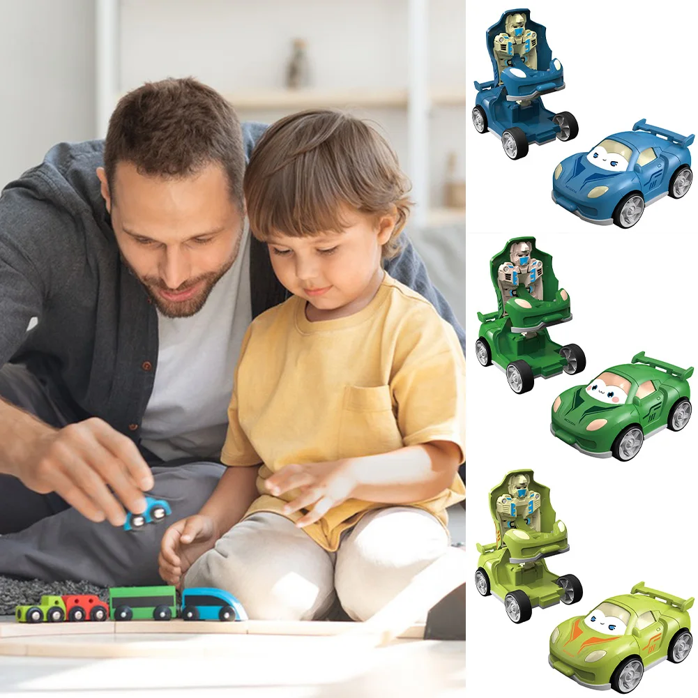 

Children's Car Collision Transforming Robot Toy Plastic Educational Car Playthings Kids Party Favor Toy