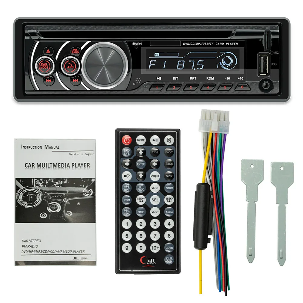 8169A universal single spindle Bluetooth car stereo MP3 player auto radio CD VCD DVD AUX USB FM radio auto audio car player