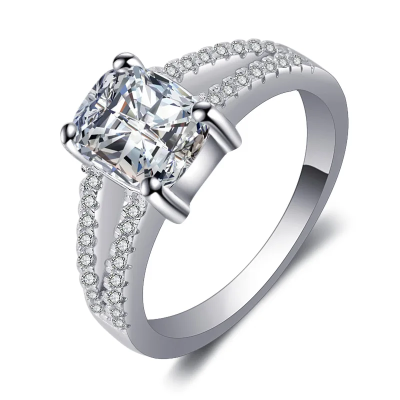 

Zircon ring imitation diamond ring engagement and wedding ring